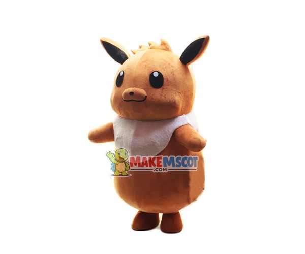 Second Version Eevee Pokemon Mascot Costume Second Version Eevee Pokemon Mascot Costume
