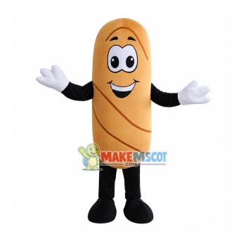 Stripped Sliced Ham Sausage Mascot Costume