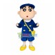 Blue Crayon Shin-chan With School Bag Mascot Costume Blue Crayon Shin-chan With School Bag Mascot Costume