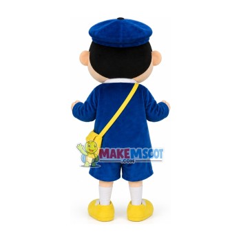 Blue Crayon Shin-chan With School Bag Mascot Costume