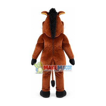 Ferocious Brown Boar Mascot Adult Costume