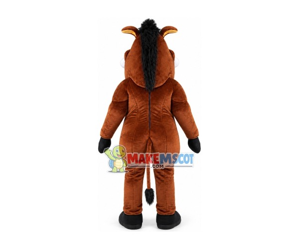 Ferocious Brown Boar Mascot Adult Costume