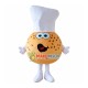 Round Sesame Bread Chef Mascot Costume Round Sesame Bread Chef Mascot Costume
