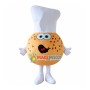Round Sesame Bread Chef Mascot Costume