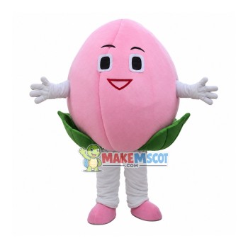 Ripe Juicy Peach Mascot Costume Ripe Juicy Peach Mascot Costume