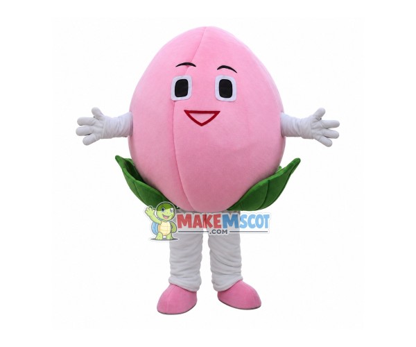 Ripe Juicy Peach Mascot Costume Ripe Juicy Peach Mascot Costume