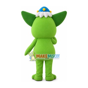 Fanged Green Monocular Mascot Cartoon Costume Fanged Green Monocular Mascot Cartoon Costume