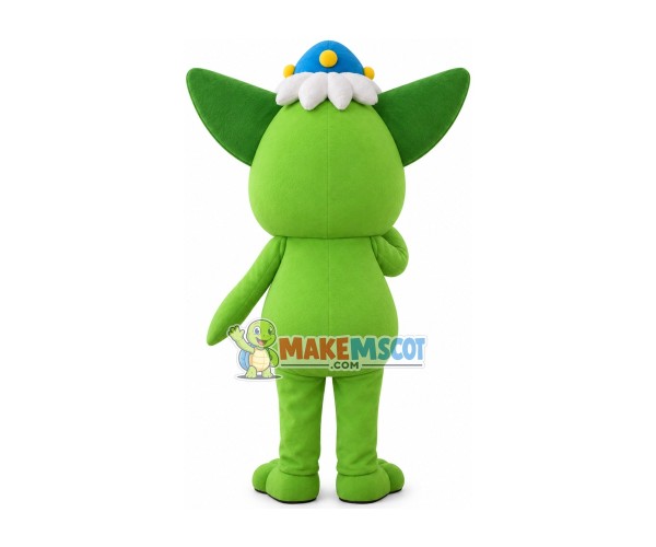 Fanged Green Monocular Mascot Cartoon Costume Fanged Green Monocular Mascot Cartoon Costume