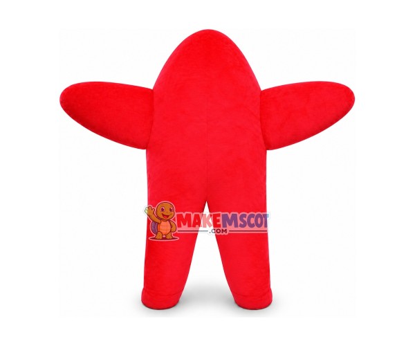 All Red Interesting Starfish Mascot Costume All Red Interesting Starfish Mascot Costume