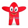 All Red Interesting Starfish Mascot Costume