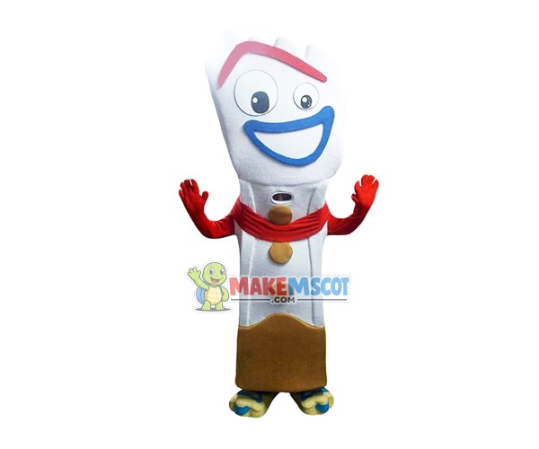 Tableware Toy Fork Mascot Cartoon Costume Tableware Toy Fork Mascot Cartoon Costume