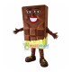 Whole Piece of Chocolate Mascot Costume Whole Piece of Chocolate Mascot Costume