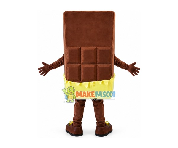 Whole Piece of Chocolate Mascot Costume Whole Piece of Chocolate Mascot Costume