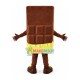 Whole Piece of Chocolate Mascot Costume Whole Piece of Chocolate Mascot Costume