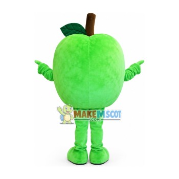 Crisp Green Apple Mascot Costume Crisp Green Apple Mascot Costume