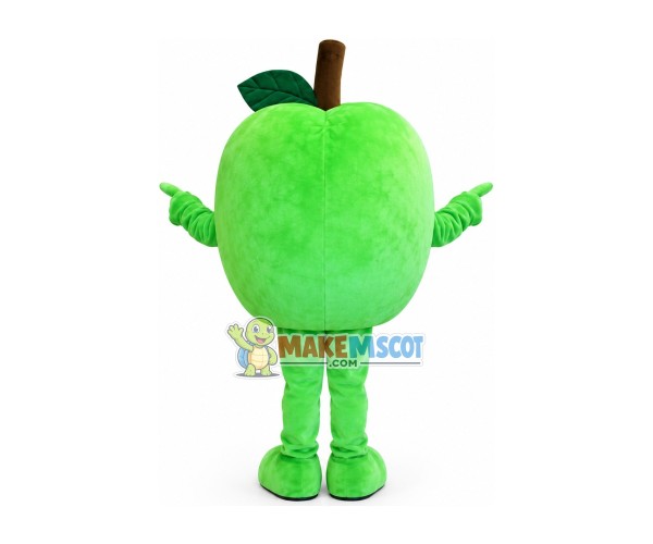Crisp Green Apple Mascot Costume Crisp Green Apple Mascot Costume