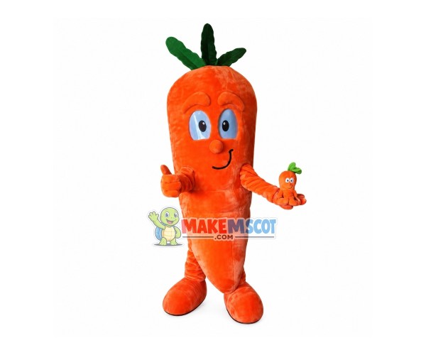Nutritious Healthy Carrot Mascot Costume Nutritious Healthy Carrot Mascot Costume