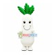 Big Watery White Radish Mascot Costume Big Watery White Radish Mascot Costume