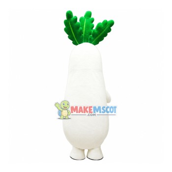 Big Watery White Radish Mascot Costume Big Watery White Radish Mascot Costume