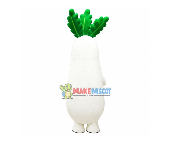 Big Watery White Radish Mascot Costume Big Watery White Radish Mascot Costume