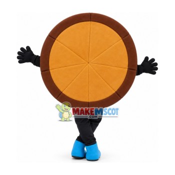 Whole Piece of Mushroom Pizza Mascot Costume Whole Piece of Mushroom Pizza Mascot Costume