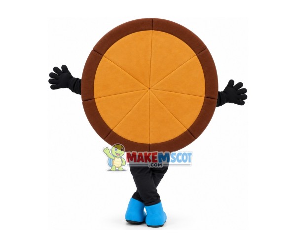 Whole Piece of Mushroom Pizza Mascot Costume Whole Piece of Mushroom Pizza Mascot Costume