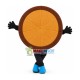 Whole Piece of Mushroom Pizza Mascot Costume Whole Piece of Mushroom Pizza Mascot Costume