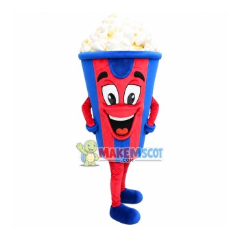 Cream Popcorn of Cinema Mascot Costume Cream Popcorn of Cinema Mascot Costume