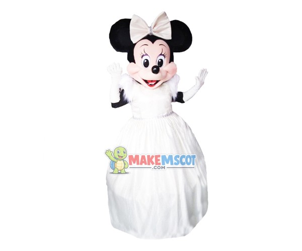 Elegant Beautiful Bride Minnie Mascot Costume Elegant Beautiful Bride Minnie Mascot Costume