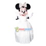 Elegant Beautiful Bride Minnie Mascot Costume