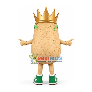 Crown Potato Wearing Sunglasses Mascot Costume Crown Potato Wearing Sunglasses Mascot Costume