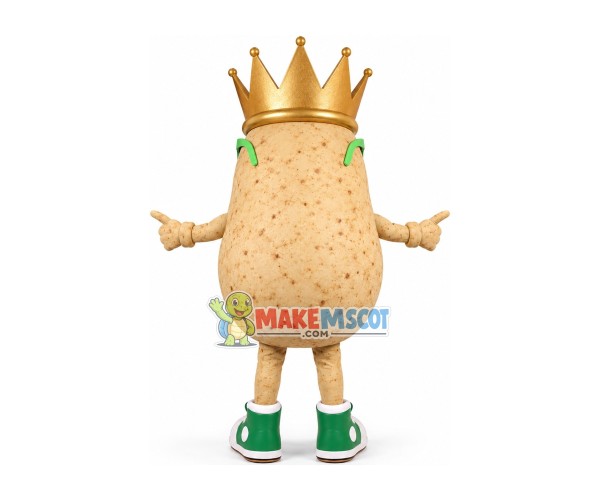 Crown Potato Wearing Sunglasses Mascot Costume Crown Potato Wearing Sunglasses Mascot Costume