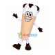 Chocolate Vanilla Cone Mascot Costume Chocolate Vanilla Cone Mascot Costume