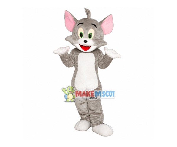 Dull Tom Cat Mascot Cartoon Costume Dull Tom Cat Mascot Cartoon Costume