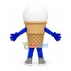 Cold Vanilla Ice Cream Mascot Costume Cold Vanilla Ice Cream Mascot Costume