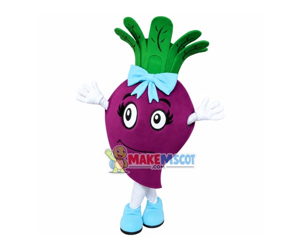 Special Variety of Purple Radish Mascot Costume Special Variety of Purple Radish Mascot Costume