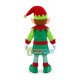 Smiling Christmas Elf Mascot Costume Smiling Christmas Elf Mascot Costume