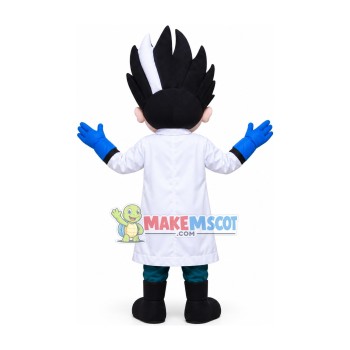 Crazy Scruffy Scientist Mascot Costume