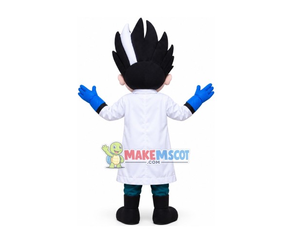 Crazy Scruffy Scientist Mascot Costume