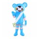 Showing Blue Doll Mascot Costume