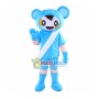 Showing Blue Doll Mascot Costume