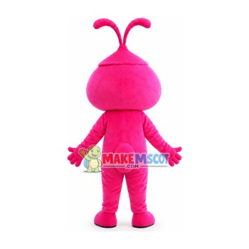 Rose Pink Victoria Duck Mascot Costume Rose Pink Victoria Duck Mascot Costume