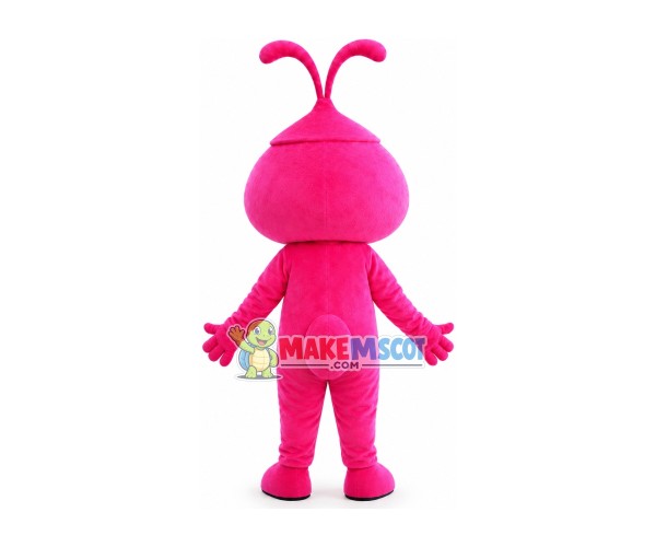Rose Pink Victoria Duck Mascot Costume Rose Pink Victoria Duck Mascot Costume