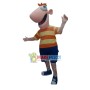 Smart Phineas Flynn In Orange Shirt Mascot Costume