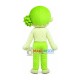Fancy Green Cartoon Yoki Mascot Costume Fancy Green Cartoon Yoki Mascot Costume