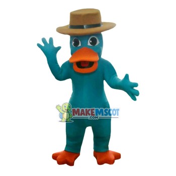Secret Agent Perry the Platypus Mascot Costume Secret Agent Perry the Platypus Mascot Costume