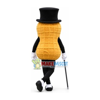 Plump Peanut Cartoon Mascot Costume Plump Peanut Cartoon Mascot Costume