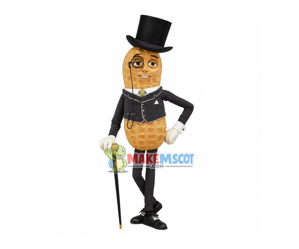 Elegant Gentleman Peanut Mascot Costume Elegant Gentleman Peanut Mascot Costume