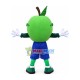 Cool Green Apple With Glasses Mascot Costume Cool Green Apple With Glasses Mascot Costume