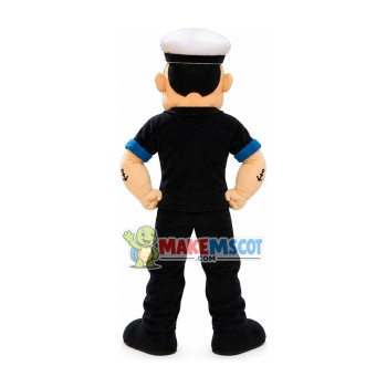 Strong Popeye the Sailor Mascot Cartoon Costume